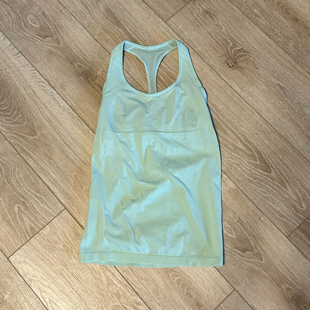 Mint green lululemon tank top